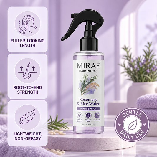 Rosemary + Rice Water Spray